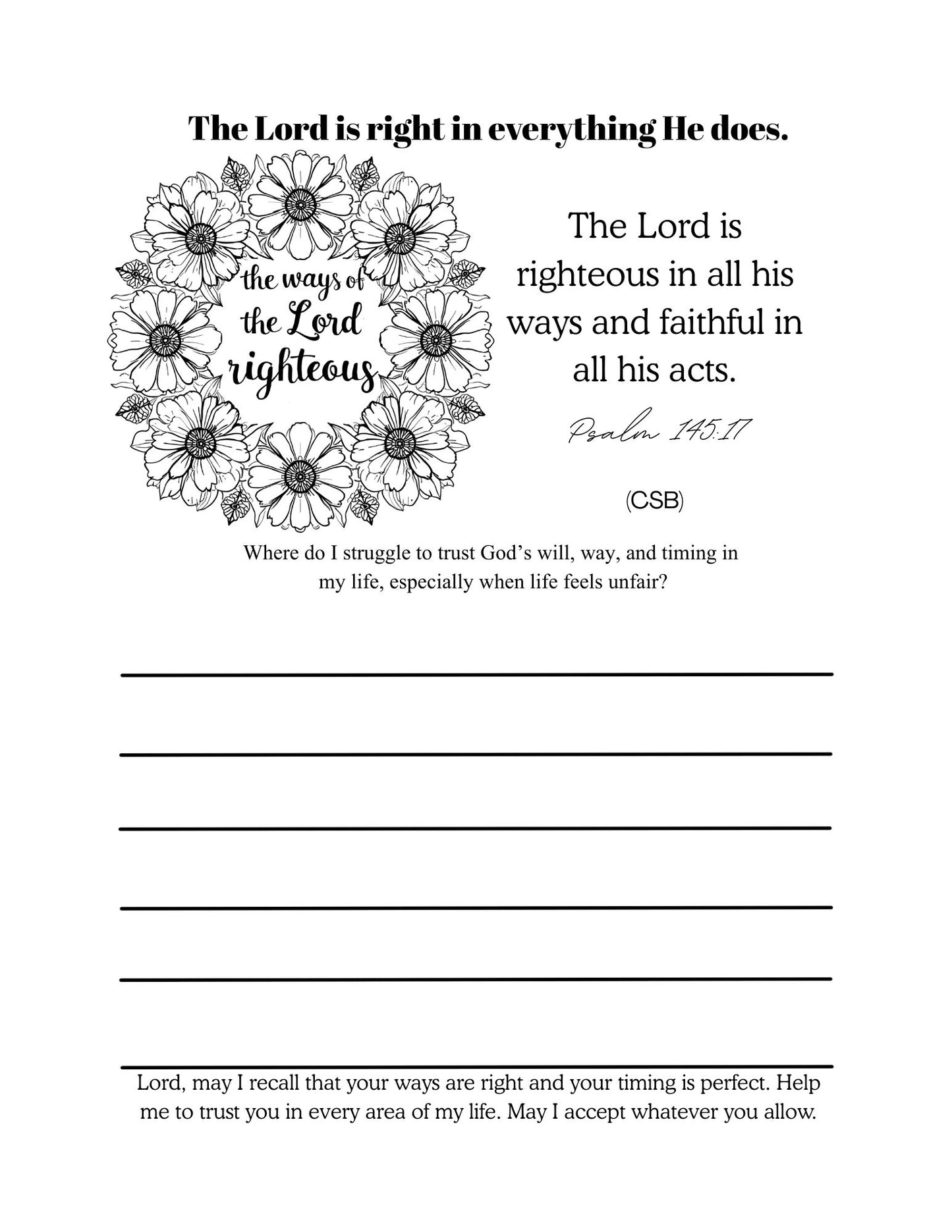 I AM Inspirational Coloring Prayer Journal