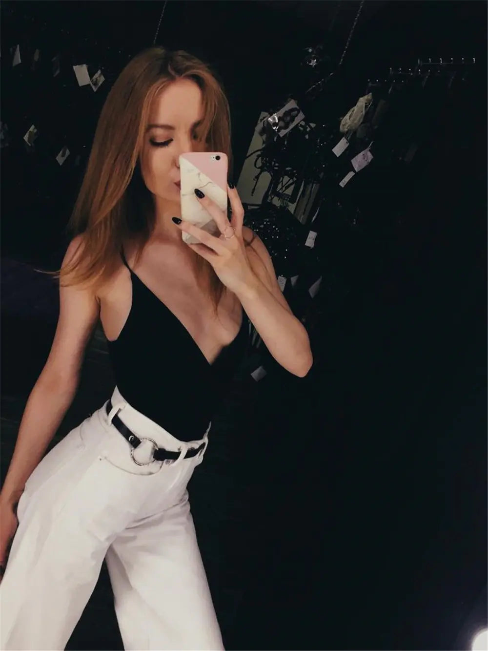 Chic Women's Leather Belt for Versatile Outfits