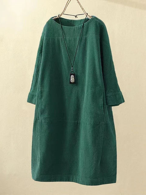 Corduroy Oversized Dress for Women