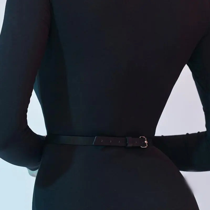 Chic Women's Leather Belt for Versatile Outfits