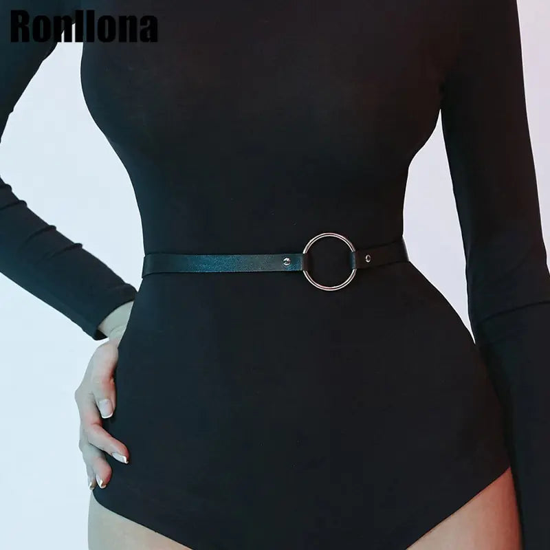 Chic Women's Leather Belt for Versatile Outfits